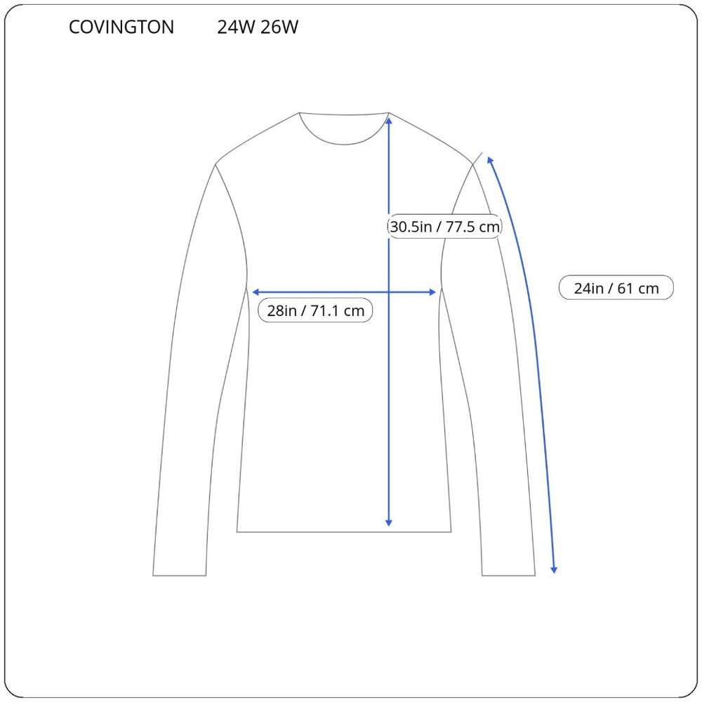 Covington Womens Sweatshirt 24W 26W Pink VNeck Cotton Blend Pullover SWE167E - Picture 2 of 8